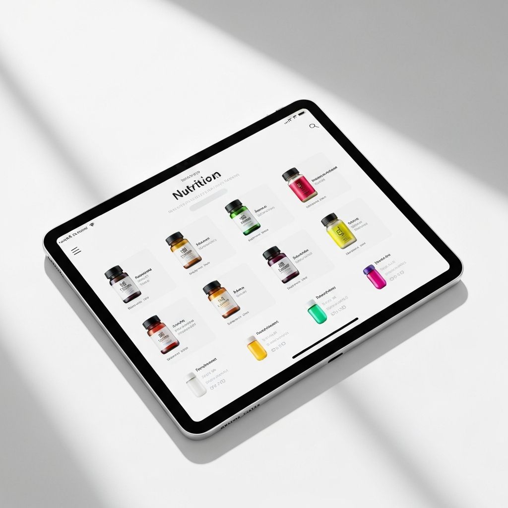 Digitale Plattform für Nahrungsergänzungsmittel
